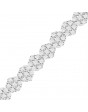 Cluster Design Diamond Bracelet in 18ct White Gold